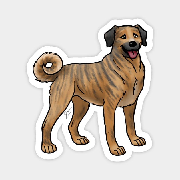 Dog - Anatolian Shepherd - Brindle Magnet by Jen's Dogs Custom Gifts and Designs