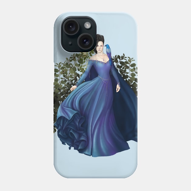 Enchanting Blue Princess Phone Case by CatAstropheBoxes