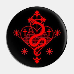 Marie Laveau Sigil Veve Voodoo Hoodoo Pin