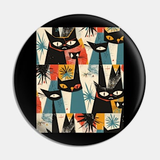 Mid-Century Cat Real Estate Pin