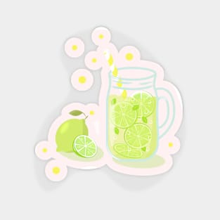 Lemonade with lime Magnet