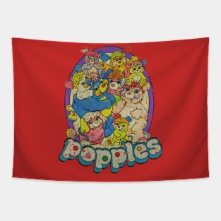 Popples Friendship Crew - 80s Toys Tapestry