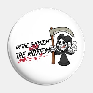 The Ghostest With The Mostess Halloween Pin