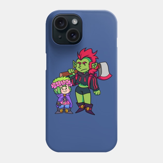 Skipper And Tracy Phone Case by Get A Klu Comics