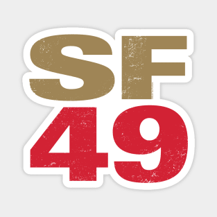 San Francisco 49ers 2 by Buck Tee Originals Magnet