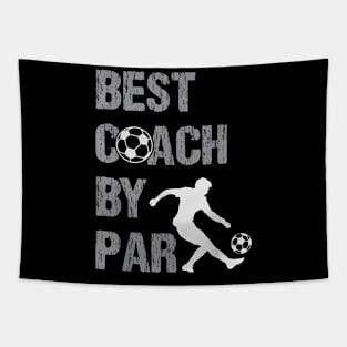 Best Coach By Par Game Day Soccer Coach Tapestry