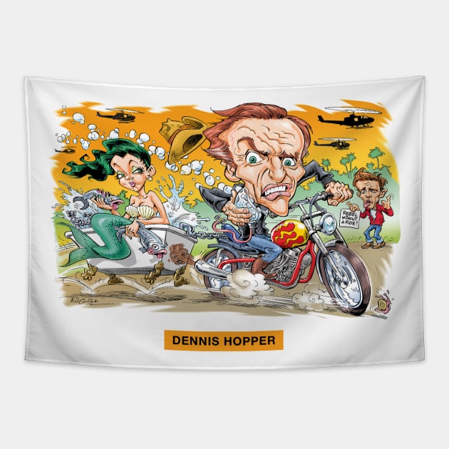 Dennis Hopper Tapestry by PLAYDIGITAL2020