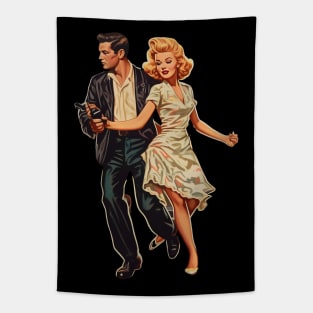 1960 Retro Rock’n’Roll Collection Great Gifts For 60’s Lifestyle and Music Lovers Tapestry
