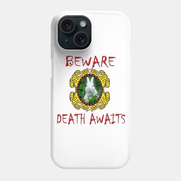 Killer Bunny - Death Awaits Phone Case by Naves