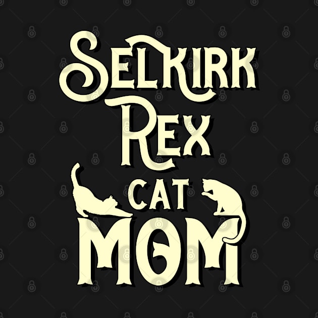 Selkirk rex cat mama breed. Perfect present for mother dad friend him or her by SerenityByAlex