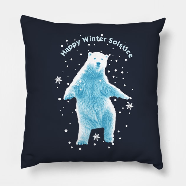 Happy Winter Solstice Pillow by emma17