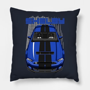 Shelby GT500 S197 - Blue & Black Pillow