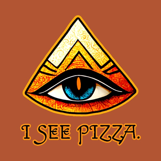 I See Pizza. by Edongski303 Teepublic Merch