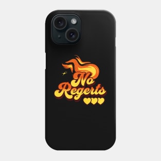 No Regrets Funny Logo Phone Case