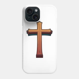 Wooden cross Phone Case