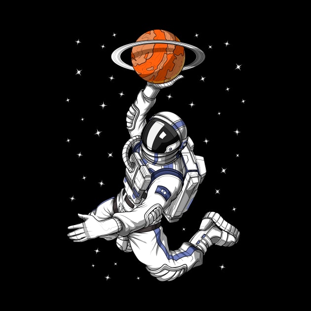 Space Astronaut Basketball by underheaven