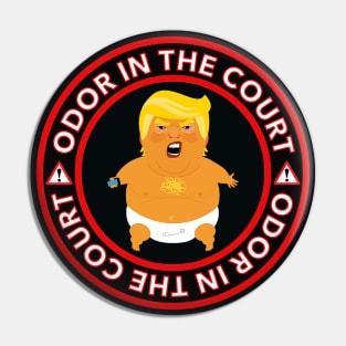 Warning odor in the court - trump farts in court - diaper don Pin