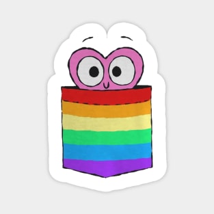 LGBT Heart Pocket Magnet