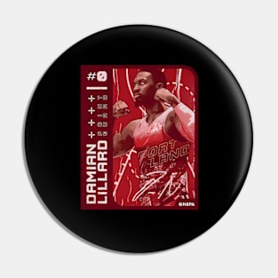 Damian Lillard Portland Card Pin