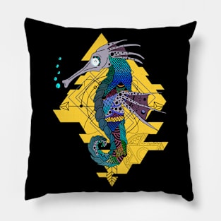 Tribal Seahorse Ocean Lover Pillow