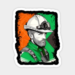 Engineer Dad St. Patrick's Day Gift For Fathers Magnet