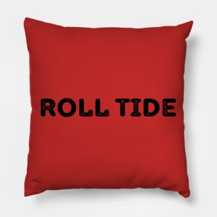 Vintage Black Roll Tide Pillow