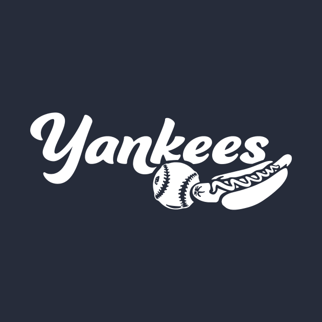 Yankees Ball and Dog by Throwzack