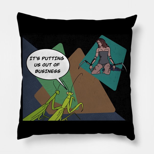 Mantis Blades Pillow by zody