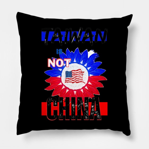 America agrees - Taiwan is not China Pillow by Trippy Critters