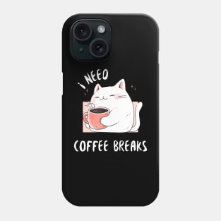 Chubby Cat Coffee Break Phone Case