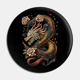 Chinese Dragon E-Girl Aesthetic E-Boy retro 90s Japan Style Pin