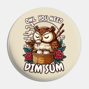 dim sum owl Pin
