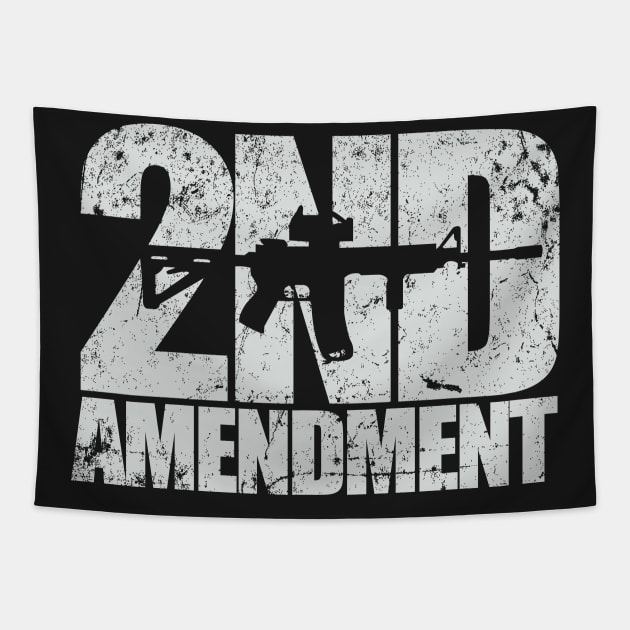 2nd Amendment with Rifle Tapestry by MikesTeez