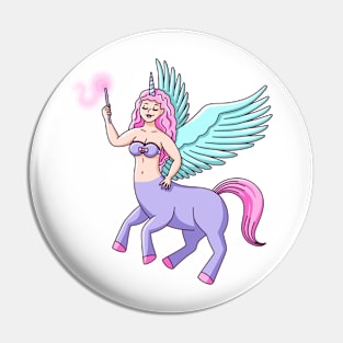 Centaur Pegasus Unicorn Witch Girl Pin