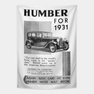 Humber Ltd. - Humber Saloon Cars - 1931 Vintage Advert Tapestry