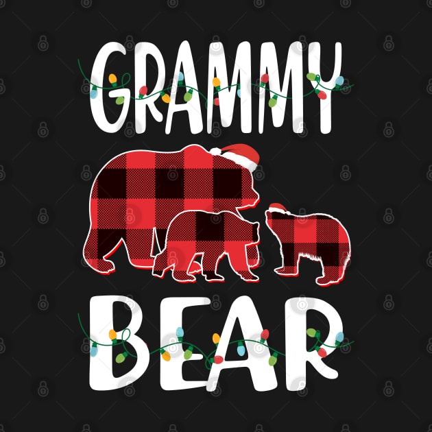 Grammy Bear Red Plaid Christmas Pajama Matching Family Gift by intelus