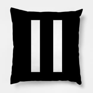 Pause symbol Pillow