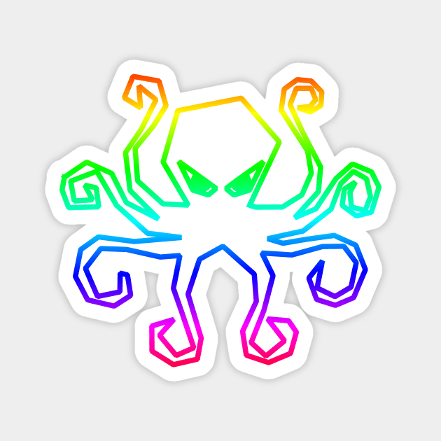 Rainbow Octopus Magnet by Shrenk