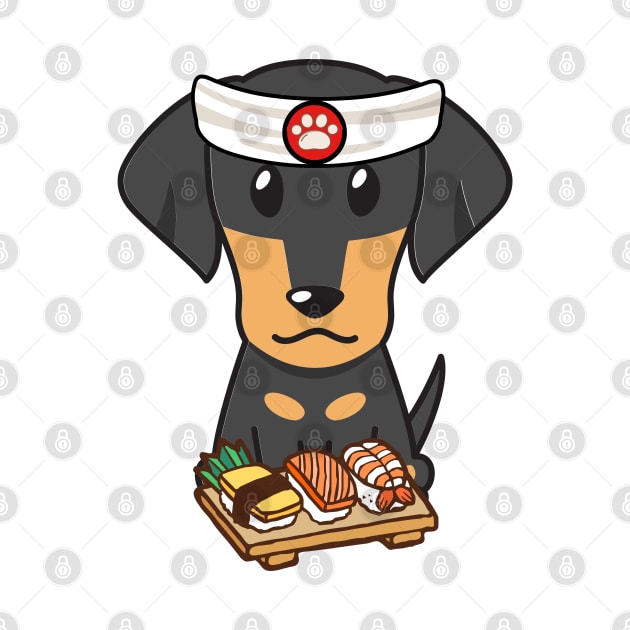 Sushi Chef Dachshund by Pet Station