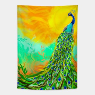 Sunshine peacock Tapestry