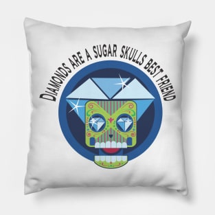 Diamonds and Sugar Skull Pillow