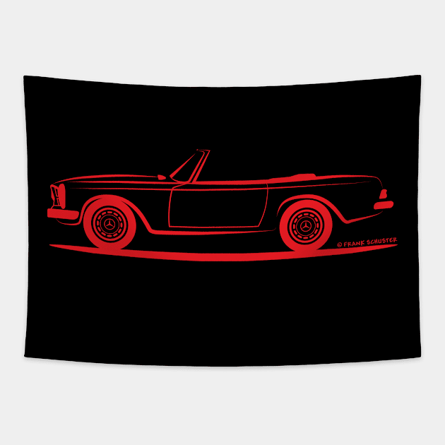 Mercedes Benz Pagoda W113 Pagode Tapestry by PauHanaDesign