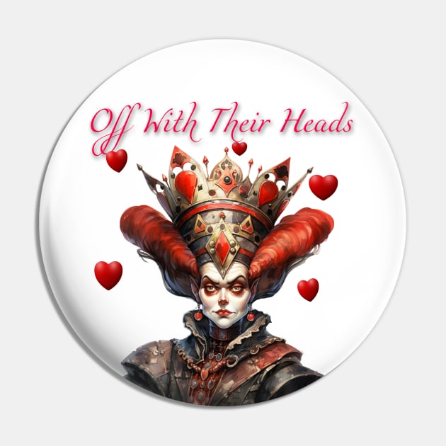 Queen of Hearts Pin by tfortwo