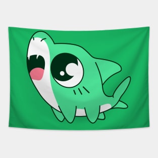 Green Baby Shark Tapestry