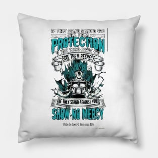 Protect, Respect and Mercy Pillow