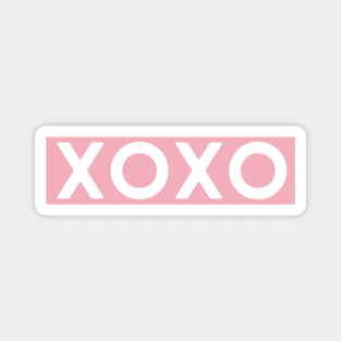 XOXO (pink & white) Magnet