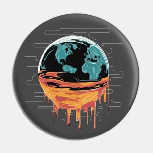 Midway: Earth's climate message - Global Warming Pin