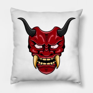 japanese devil mask Pillow