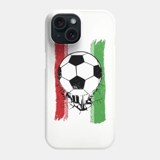 Vintage Iranian Flag with Football // Iran Soccer Phone Case