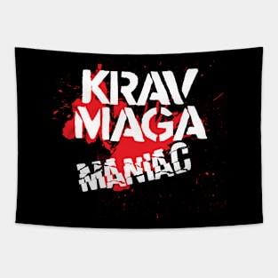 Krav Maga Maniac Design Tapestry